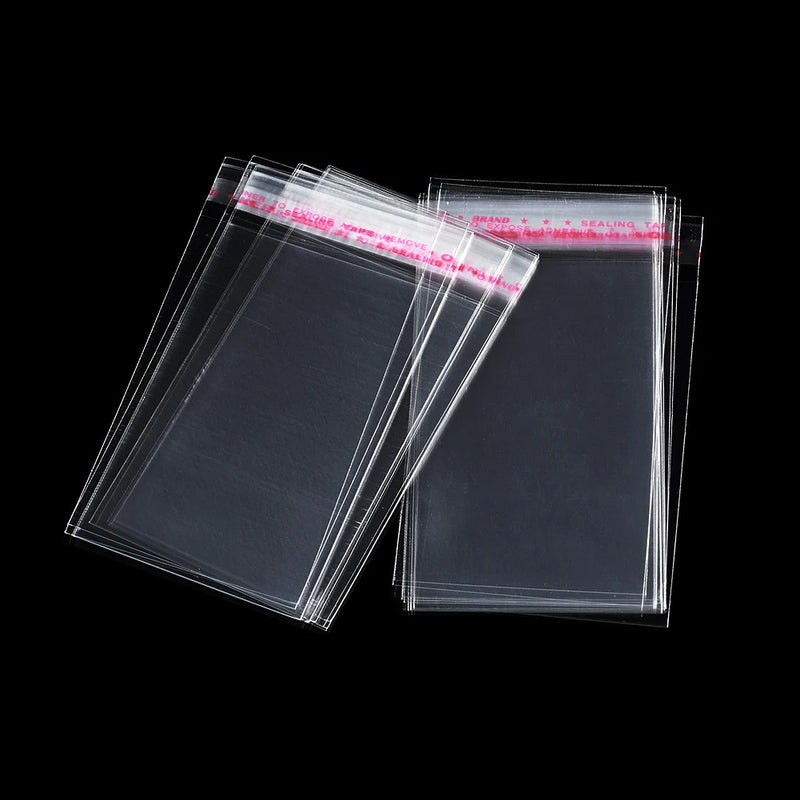 50pcs 6x9cm Clear Transparent Candy Cellophane Bags Self Sealing