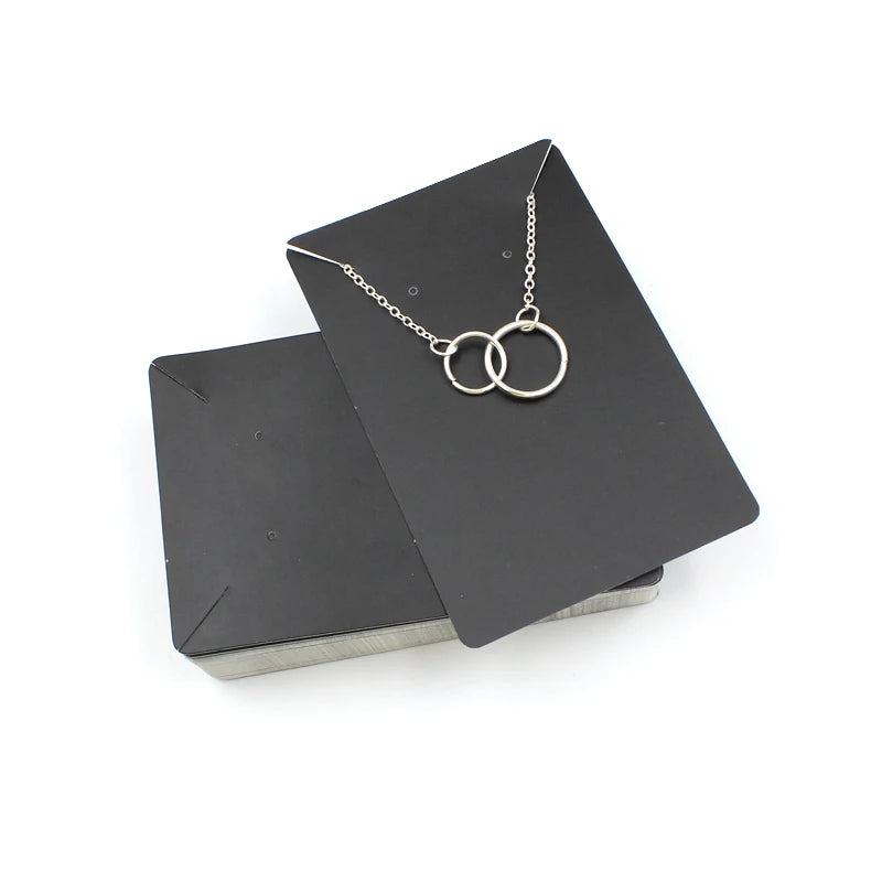 50pcs Earring Display Cards Paperboard for Jewelry Small Businesses