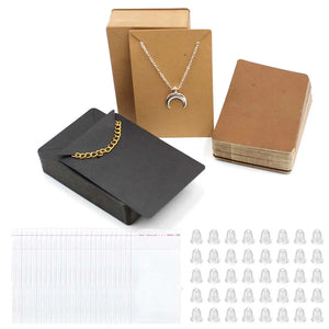 50pcs Earring Display Cards Paperboard for Jewelry Small Businesses
