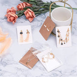 50pcs Earring Display Cards Paperboard for Jewelry Small Businesses