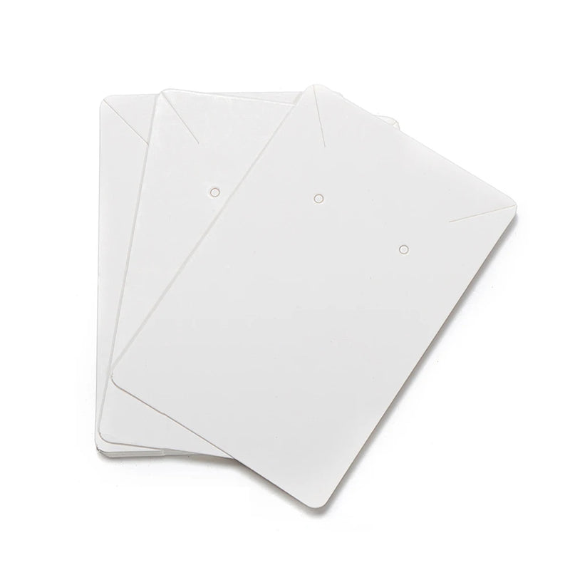 50pcs Earrings Display Cards Cardboard Ear Studs Packaging Hang Tag DIY