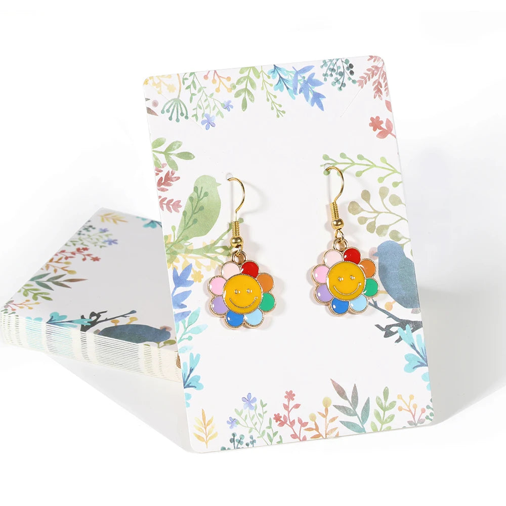 50pcs 6x9cm Jewelry Packaging Display Card Earrings Necklaces Cards DIY