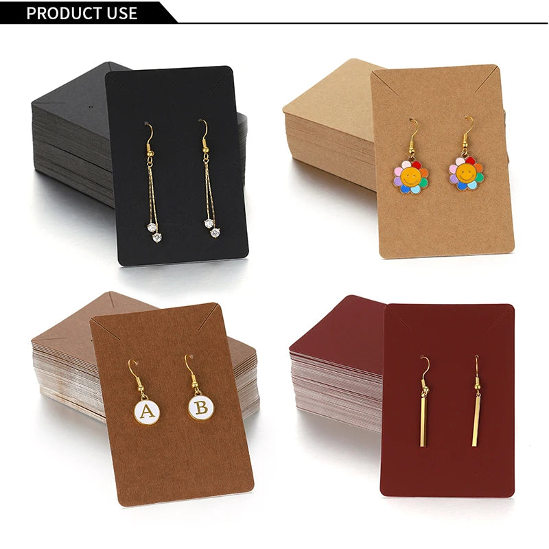 50pcs 6x9cm Jewelry Packaging Display Card Earrings Necklaces Cards DIY