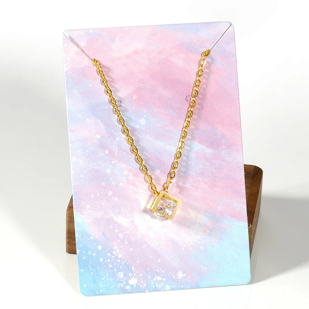 50pcs 6x9cm Jewelry Packaging Display Card Earrings Necklaces Cards DIY