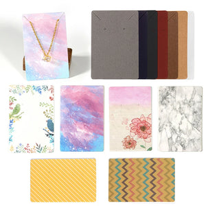 50pcs 6x9cm Jewelry Packaging Display Card Earrings Necklaces Cards DIY