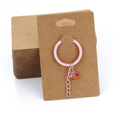 50pcs 6x9cm Keychain Earrings Display Cards DIY Jewelry Packaging