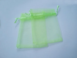 50pcs 7*9 Green Organza Bags for Jewelry/Wedding/Christmas/Birthday