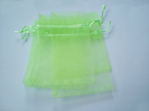 50pcs 7*9 Green Organza Bags for Jewelry/Wedding/Christmas/Birthday
