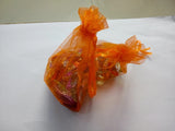 50pcs 7*9 Orange Organza Bags for Jewelry, Wedding, Christmas, Birthday
