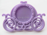 50pcs Resin Carriage Charm Finding, Base Setting Tray for 25mm Cabochon/Cameo