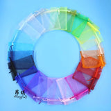 50pcs Organza Bags Jewelry Packaging Drawable Bags Gift Pouches