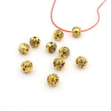 50pcs 7mm Antique Metal Spacer Beads Jewelry Making DIY Finding Bracelet