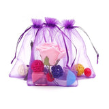 50pcs Organza Sachet Bag Jewelry Packaging Bags Wedding Party Drawable Bags
