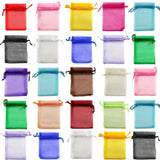 50pcs Organza Sachet Bag Jewelry Packaging Bags Wedding Party Drawable Bags