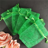 50pcs Organza Sachet Bag Jewelry Packaging Bags Wedding Party Drawable Bags