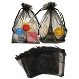 50pcs Organza Gift Bags Jewelry Packaging Wedding Party Drawable Pouches
