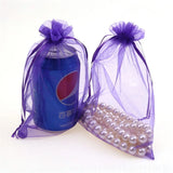 50pcs Organza Gift Bags Jewelry Packaging Wedding Party Drawable Pouches