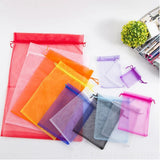 50pcs Organza Gift Bags Jewelry Packaging Wedding Party Drawable Pouches