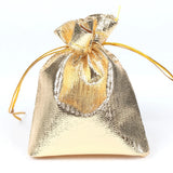 50pcs 7x9 9x12 Silver Drawstring Jewelry Packaging Fabric Bag