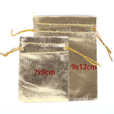 50pcs 7x9 9x12 Adjustable Jewelry Fabric Bag Drawstring Wedding Gift Pouches