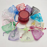 50pcs 7x9 9x12 Organza Gift Bags Drawstring Wedding Jewelry Storage Bags