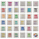 50pcs 7x9 9x12 Organza Gift Bags Drawstring Wedding Jewelry Storage Bags