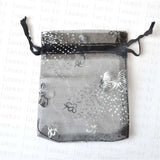 50pcs Colorful Butterfly Organza Bags for Christmas Wedding Jewelry Gift Packing