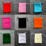 50pcs 7x9cm Drawstring Velvet Bags Wedding Gift Packaging Small Sachet