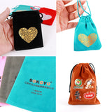 50pcs 7x9cm Drawstring Velvet Bags Wedding Gift Packaging Small Sachet