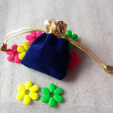 50pcs 7x9cm Velvet Jewelry Bags Drawstring Gift Bags for Christmas/Wedding