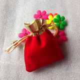 50pcs 7x9cm Velvet Jewelry Bags Drawstring Gift Bags for Christmas/Wedding