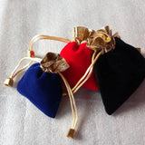 50pcs 7x9cm Velvet Jewelry Bags Drawstring Gift Bags for Christmas/Wedding