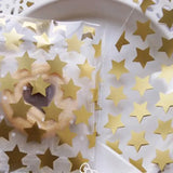 50pcs Golden Star Adhesive Cookies Gift Bag - DIY Candy Food Box Packaging 