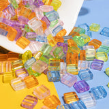 50pcs 8*8MM Crystal Colorful Acrylic Square Beads for Jewelry Making