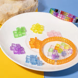50pcs 8*8MM Crystal Colorful Acrylic Square Beads for Jewelry Making