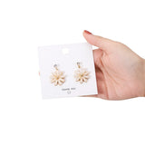 50pcs Square Display Cards for Jewelry Earrings Necklaces Hang Tag 8*8cm