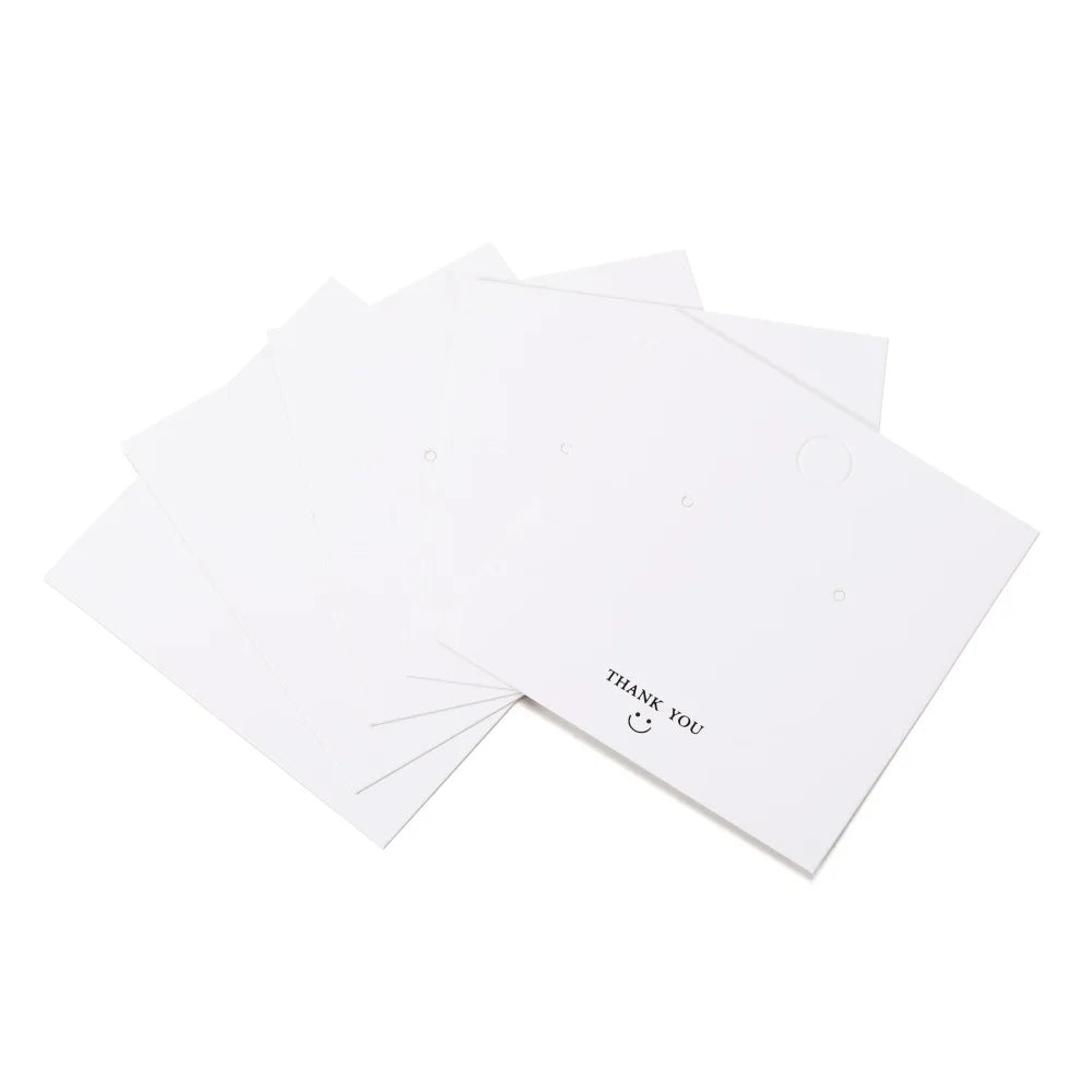 50pcs Square Display Cards for Jewelry Earrings Necklaces Hang Tag 8*8cm