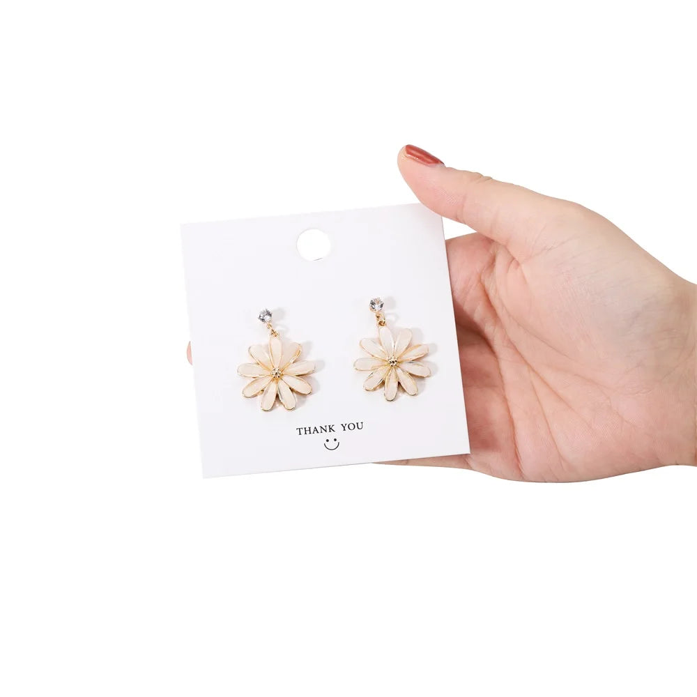 50pcs Square Display Cards for DIY Jewelry Classic Clip Accessories