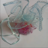 50pcs 8 Colors Round Organza Drawstring Bag Wedding Candy Gift Bag