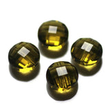 50pcs 8MM Round Transparent Crystal Faceted Bead Bulk DIY Jewelry Making