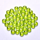 50pcs 8MM Round Transparent Crystal Faceted Bead Bulk DIY Jewelry Making