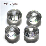 50pcs 8MM Round Transparent Crystal Faceted Bead Bulk DIY Jewelry Making