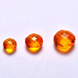 50pcs 8MM Round Transparent Crystal Faceted Bead Bulk DIY Jewelry Making