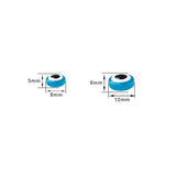 50pcs Evil Eye Resin Spacer Beads Bracelet DIY Jewelry Making