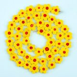 50pcs 8mm Lampwork Spacer Flower Beads Jewelry Making DIY Bracelet Necklace