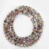 50pcs 8mm Crystal Glass Beads Faceted Spacer Charms for DIY Jewelry Making