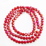 50pcs 8mm Crystal Glass Beads Faceted Spacer Charms for DIY Jewelry Making