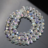 50pcs 8mm Crystal Glass Beads Faceted Spacer Charms for DIY Jewelry Making