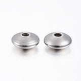 50pcs 8mm Stainless Steel Charm Spacer Beads for DIY Jewelry Making