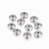50pcs 8mm Stainless Steel Charm Spacer Beads for DIY Jewelry Making